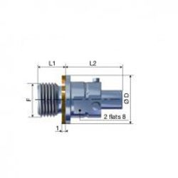 Staubli Dry Brake Plug CBR02, Titanium