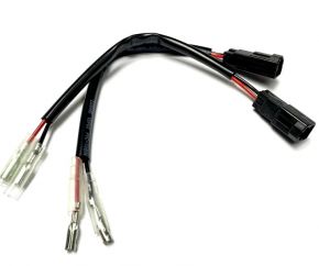 Motoism Turn Signal Adaptor Cable with 3.1 watt Resistor for Ducati Black Plug