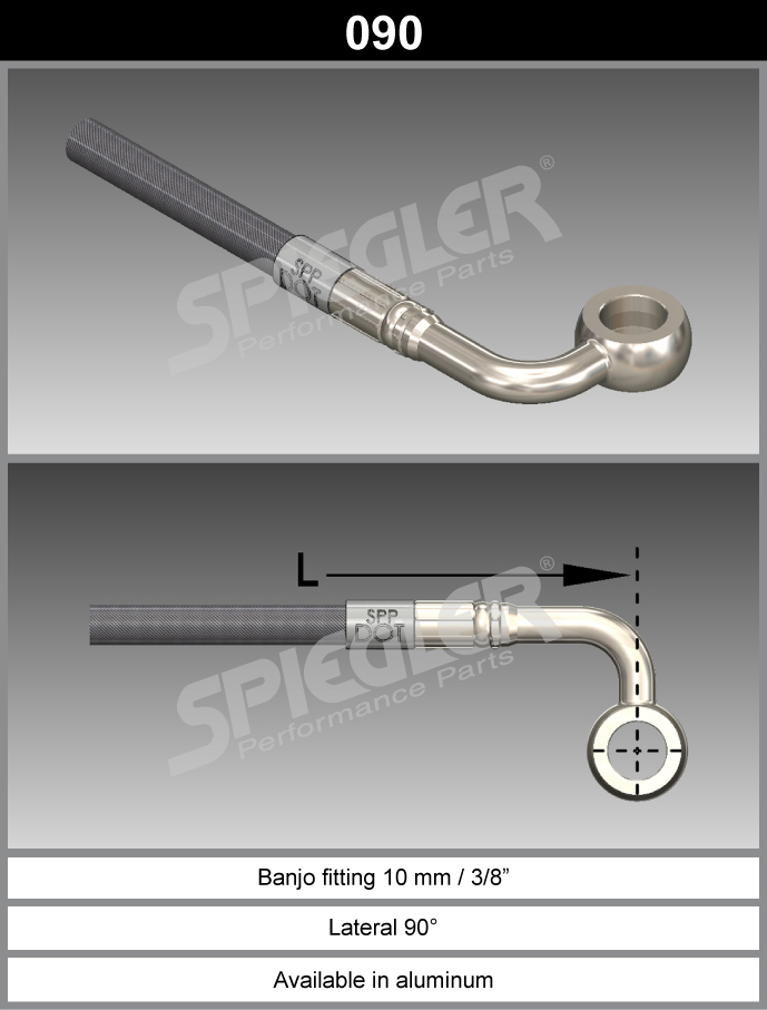 Fitting-Green-090-10mm - M10-Aluminum