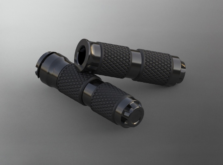 Handlebar Grips, Open End Design Triumph Bobber / Black