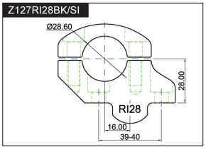 RiseUp Clamps for 1 1/8" bars